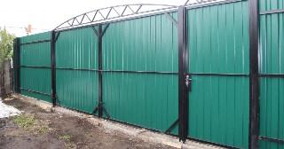 Купить ворота из профнастила Усинск, цена от 4108 руб.